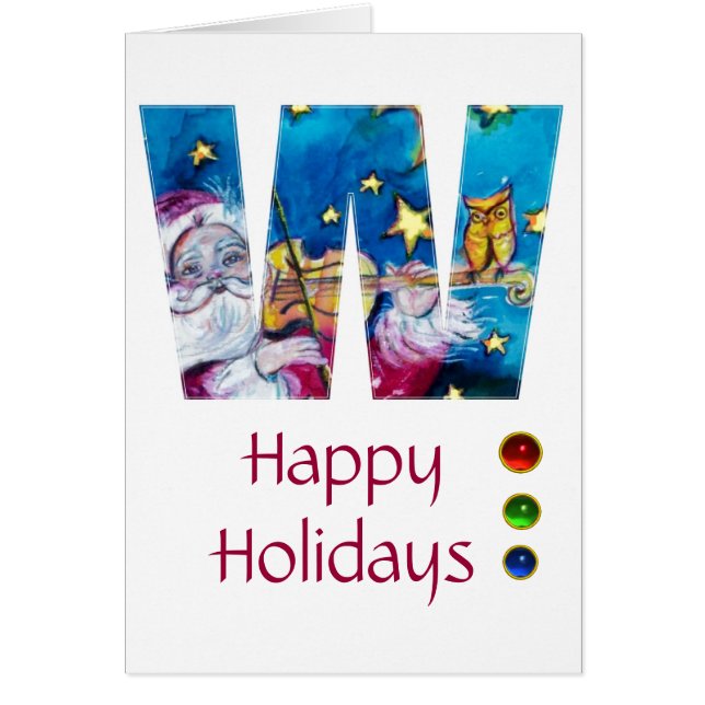 CHRISTMAS W LETTER / INSPIRIERT SANTA MONOGRAM (Vorne)