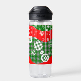Christmas Water Bottle – White Ornaments Trinkflasche