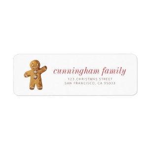 Christmas Watercolor Gingerbrot Mann