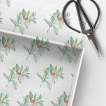 Christmas Watercolor Magenta Seidenpapier<br><div class="desc">Dieses dekorative Weihnachtsmuster Papier wurde entworfen mit meinen ursprünglichen Aquarelltagen und Kiefernbögen Schattierungen von Magenta,  Orange und Grün. Es kann als Geschenkverpackung verwendet werden und ist besser als Servietten für Weihnachts-Entcoupage. Karo von weiteren Designs von Victoria Grigaliunas unter www.zazzle.com/dotellabelle</div>