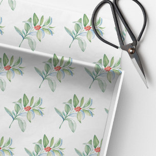 Christmas Watercolor Magenta Seidenpapier