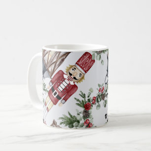 Christmas Watercolor Nutcracker Lantern Muster Kaffeetasse