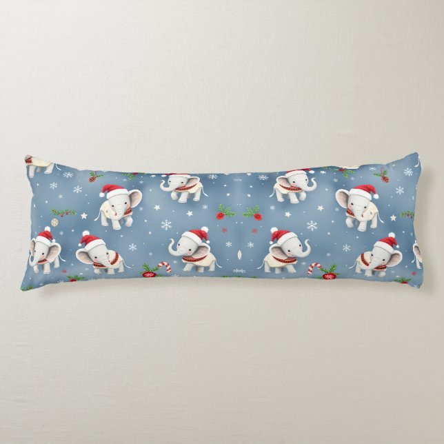 Christmas Wedding Anniversaries Love Elephants Seitenschläferkissen (Vorderseite)