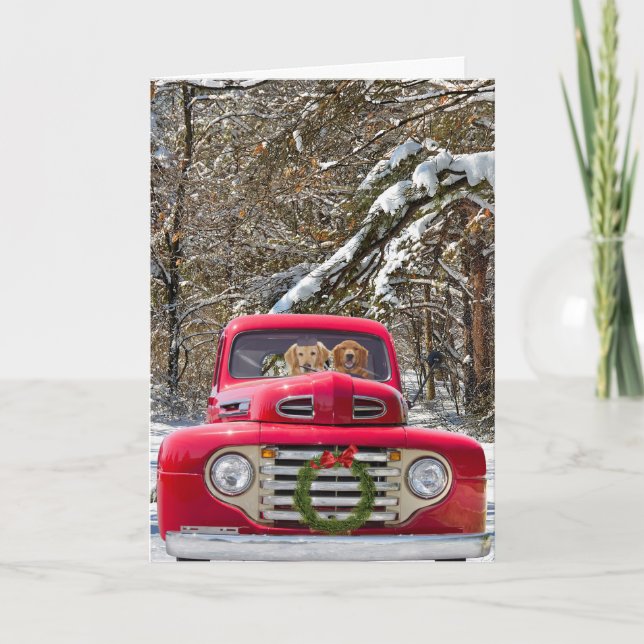 Christmas Wedding Anniversary Feiertagskarte (Vorderseite)