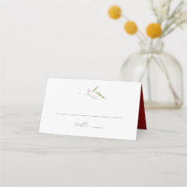 Christmas Wedding Place Cards Winter Botanicals Platzkarte