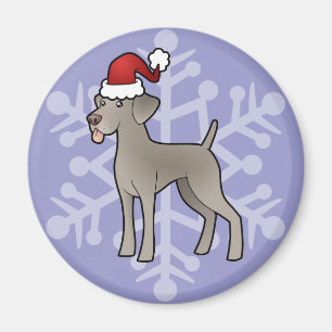 Christmas Weimaraner Magnet