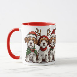 Christmas Welsh Wire Fox Terrier Hunde Tasse