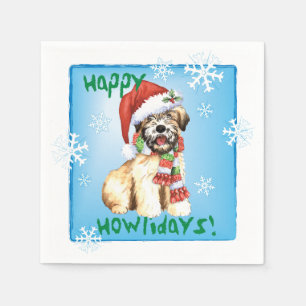 Christmas Wheaten Terrier Serviette