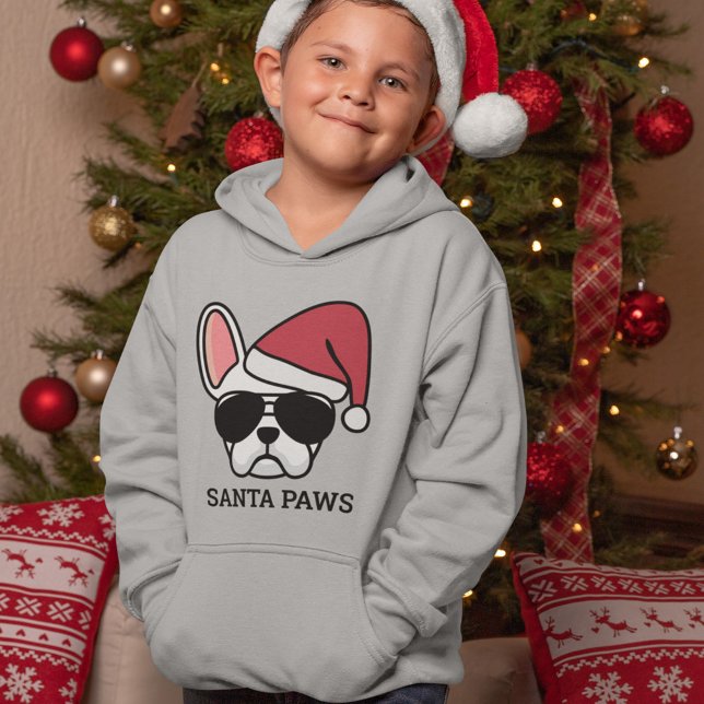 Christmas White French Bulldog Hoodie (Von Creator hochgeladen)