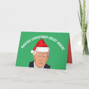CHRISTMAS WIEDER GROSS MACHEN DONALD TRUMP CARDS FEIERTAGSKARTE