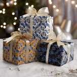 Christmas William Morris Inspirierte Holiday Geschenkpapier Set<br><div class="desc">Diese 3 William Morris Inspirierten Urlaubspapiere zeichnen sich durch ein verziertes,  von Hand gemaltes Weihnachtsdesign mit Vintagen Schriftrollen mit 3 verschiedenen farbigen Hintergründen aus.</div>