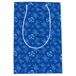 Christmas Winter Hanukkah Snowflake design  Mittlere Geschenktüte