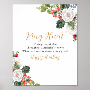 Christmas-Winter-Ring-Jagd-Brautparty-Spiel Poster