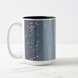 Christmas Winter Snowflake Zweifarbige Tasse