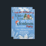 Christmas Winter Wonderland Corporate Party Einladung<br><div class="desc">"Treten Sie ein in ein magisches Winterwunderland mit uns! Begleiten Sie unser Firmenweihnachtsfest inmitten einer atemberaubenden Schneelandschaft, in der der Geist der Saison zum Leben erweckt wird. Die charmante Grafik eines gemütlichen Hauses und eines festlichen "C" mit einem Weihnachtsmützen Set den Ton für eine fröhliche Feier. Wir freuen uns darauf,...</div>