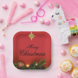 Christmas Wish List – Festive Red Holiday Design w Pappteller