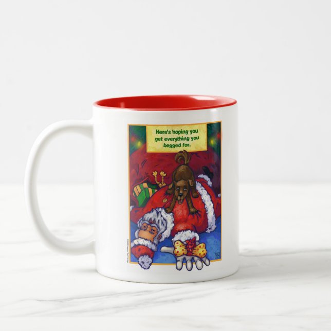 Christmas Wish Zweifarbige Tasse (Links)