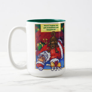 Christmas Wish Zweifarbige Tasse