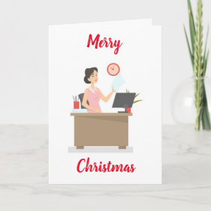 CHRISTMAS WISHER **FRAUENARBEITNEHMER" KARTE