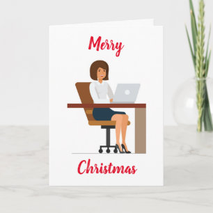 CHRISTMAS WISHER **FRAUENARBEITNEHMER" KARTE