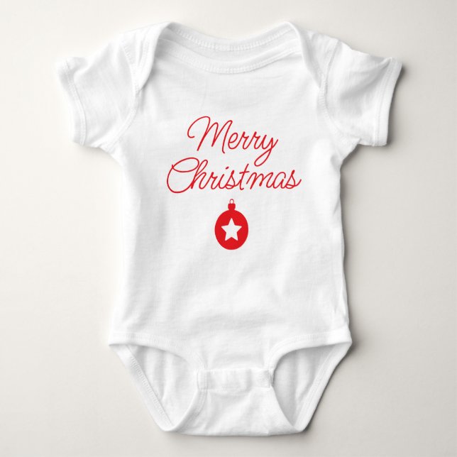 Christmas wishes  baby strampler (Vorderseite)