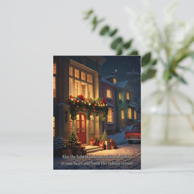 CHRISTMAS WISHES FEIERTAGSKARTE (Stehend Vorderseite)