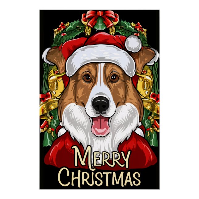 Christmas with Collie Poster (Vorderseite)