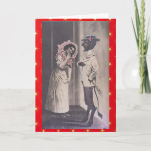 Christmas with Krampus Feiertagskarte