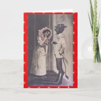 Christmas with Krampus Feiertagskarte