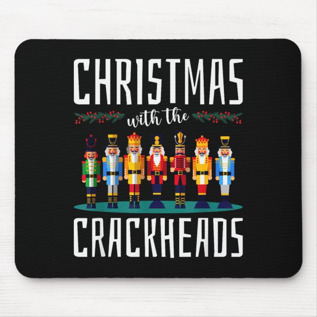 Christmas With The Crackheads Funny Family Ugly Nu Mousepad (Vorne)