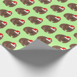 Christmas Wombat Geschenkpapier<br><div class="desc">Weihnachts-Wombat Design Packpapier.</div>