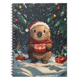 Christmas Wombat Notizblock