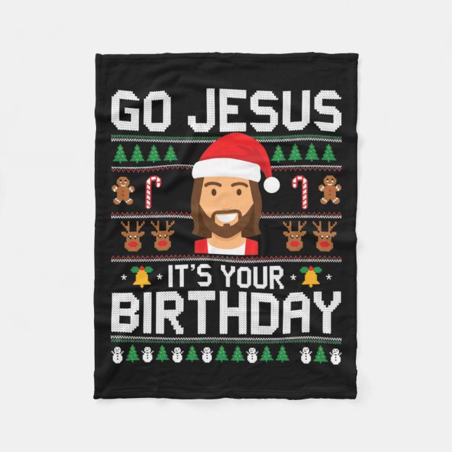 Christmas Women Messy Bun Skull Dead Inside But Jo Fleecedecke (Vorderseite)