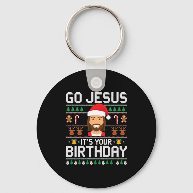 Christmas Women Messy Bun Skull Dead Inside But Jo Schlüsselanhänger (Vorderseite)