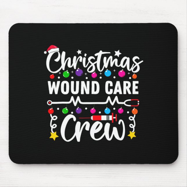 Christmas Wound Care Crew Nurse Xmas Nursing Rn Lp Mousepad (Vorne)