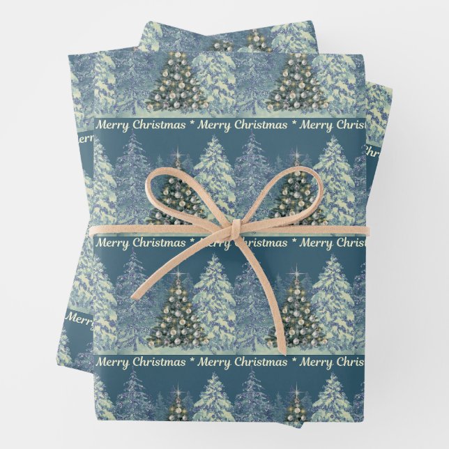 Christmas Wrapping Paper - Elegant and Festive Geschenkpapier Set (Beispiel)
