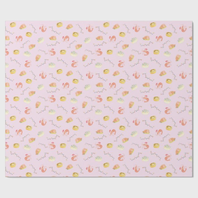 Christmas Wrapping Paper Geschenkpapier (Flach)