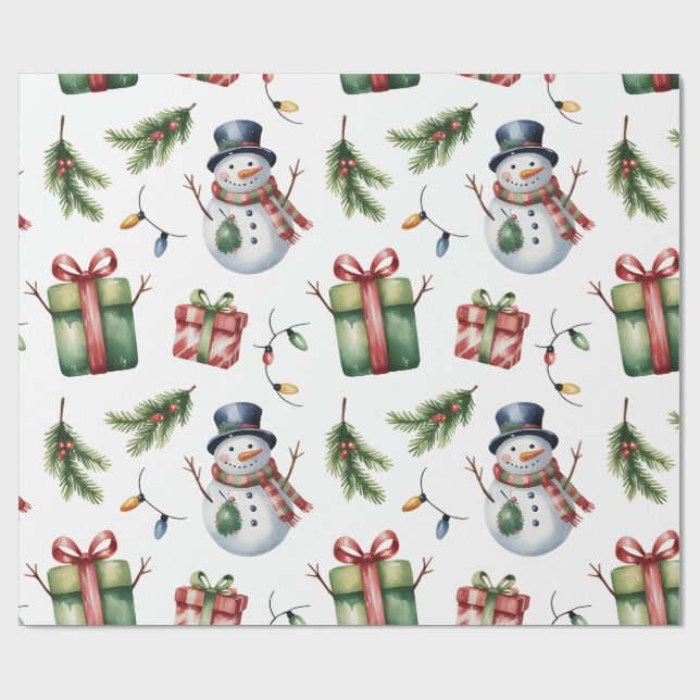 Christmas Wrapping Paper Geschenkpapier (Flach)