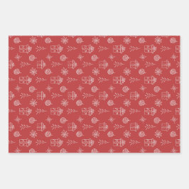 Christmas wrapping paper  geschenkpapier set