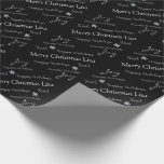Christmas Wrapping Paper Individuelle Name Merry C Geschenkpapier<br><div class="desc">Dieses Geschenkpapier mit einem soliden Farbhintergrund hat Urlaubswünsche mit der Phrase "Frohe Weihnachtslilie" für Sie zusammengestellt,  damit Sie Ihre Wahl des Namens in ihr anpassen können. Passen Sie weiter an,  wenn Sie möchten oder kaufen,  wie es ist.</div>