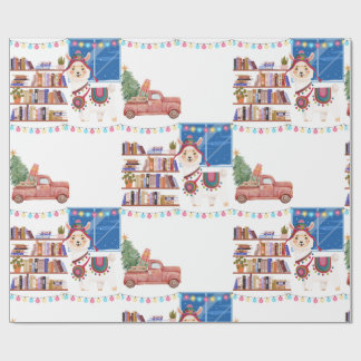 Christmas Wrapping Paper  llama Geschenkpapier