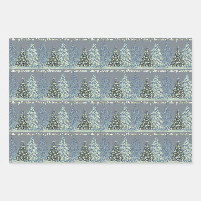 Christmas Wrapping Paper - Winter Woodland Geschenkpapier Set (Vorderseite)