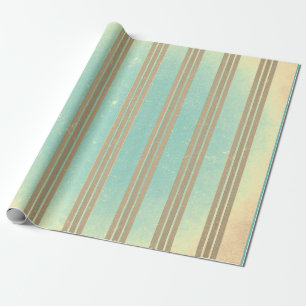 CHRISTMAS WRAPPPAPIER DISTRESSED STRIPES GESCHENKPAPIER