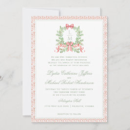 Christmas Wreath Candy Cane Bow | Monografische Ho Einladung