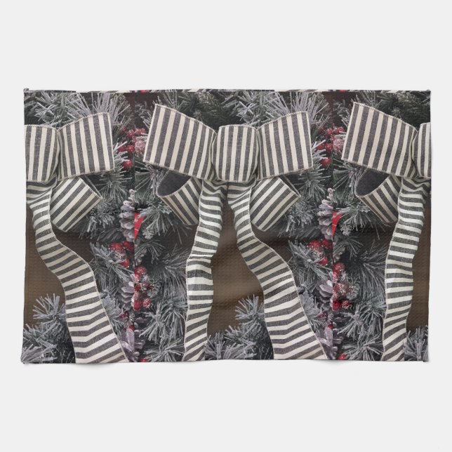 ***CHRISTMAS WREATH*** CHRISTMAS TOWEL GESCHIRRTUCH (Horizontal)