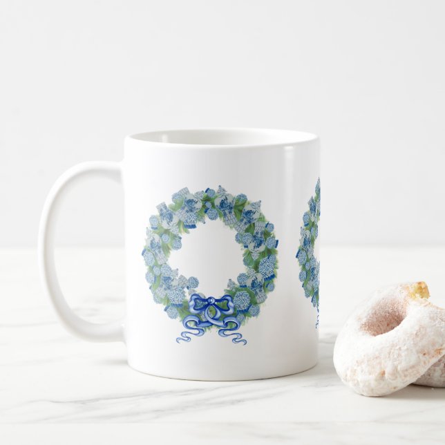 Christmas Wreath Ginger Jar Jars Kaffeetasse (Mit Donut)