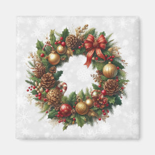 Christmas Wreath Magnet