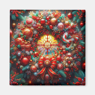 Christmas Wreath Magnet
