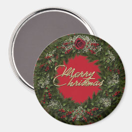 Christmas Wreath Magnet