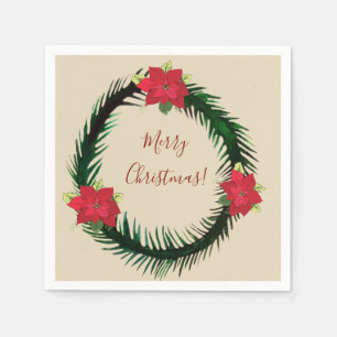 Christmas Wreath Napkins Serviette